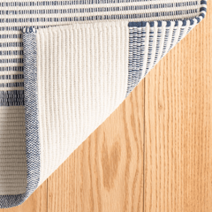 La Mirada Navy Cotton Rug - Our Boat House