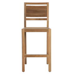 Laguna Bar Stool - Natural Teak - Our Boat House