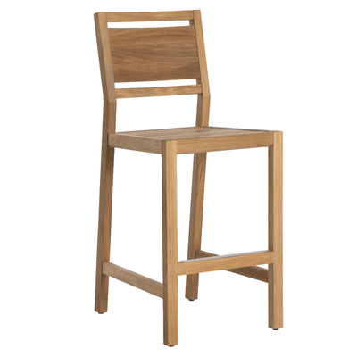 Laguna Bar Stool - Natural Teak - Our Boat House