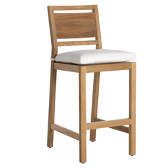 Laguna Bar Stool - Natural Teak - Our Boat House