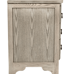 Laila Curved BedSide Chest in Vintage Grey - Our Boat House