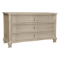 Laila Curved Front Three - Drawer Chest - Our Boat House