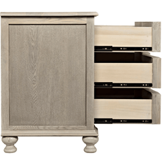 Laila Curved Front Three - Drawer Chest - Our Boat House