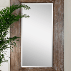 Large Galway Recycled Wood Mirror - Our Boat House