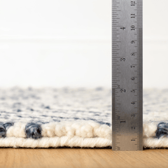 Layers Hand Hooked Wool Rug - Indigo - Our Boat House