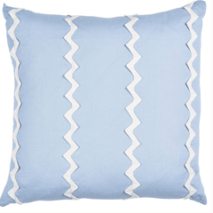 Lazare Chambray Blue Pillow - Our Boat House