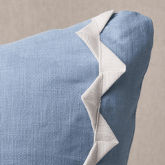 Lazare Chambray Blue Pillow - Our Boat House