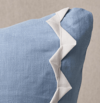 Lazare Chambray Blue Pillow - Our Boat House