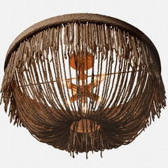 Le Carmen Coco Bead Chandelier - Dark Bronze - Our Boat House
