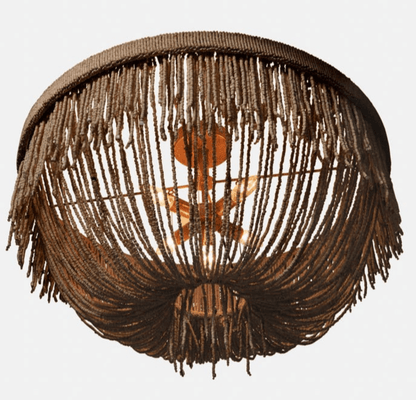 Le Carmen Coco Bead Chandelier - Dark Bronze - Our Boat House