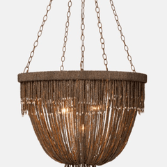 Le Carmen Coco Bead Chandelier - Dark Bronze - Our Boat House