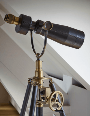 Leather Monocular on Tripod - Our Boat House
