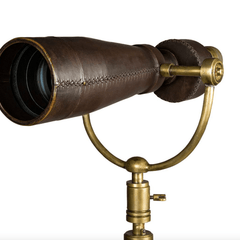 Leather Monocular on Tripod - Our Boat House