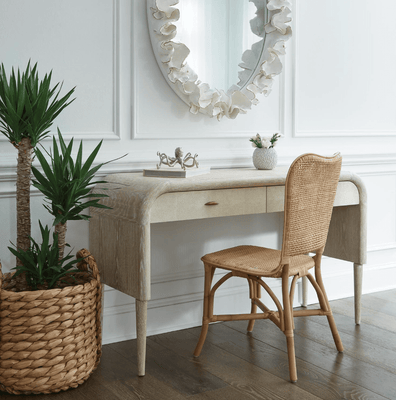 Leighton Whitewash Shagreen Desk - Two Sizes - Our Boat House