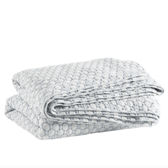 Lodi Blue Matelasse Coverlet - Our Boat House