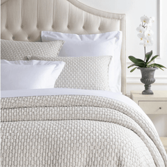 Lodi Sand Matelasse Coverlet - Our Boat House