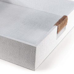Logia Square Tray Large - White - Our Boat House