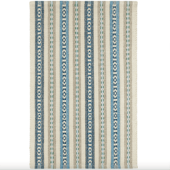 Long Slade Indigo Handwoven Cotton Rug - Our Boat House