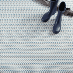 Lowell Blue Machine Washable Rug - Our Boat House