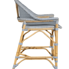 Lucco Counter Stool - Coastal Blue - Our Boat House