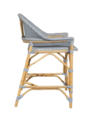 Lucco Counter Stool - Coastal Blue - Our Boat House