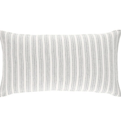 Lush Linen Sham - Slate Blue Stripe - Our Boat House