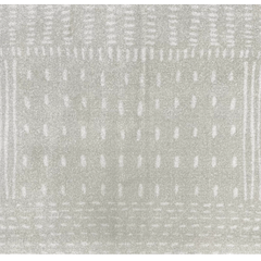 Machine Washable - Gray Running Stitch Rug - Our Boat House