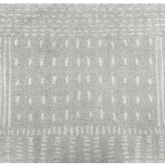 Machine Washable - Gray Running Stitch Rug - Our Boat House