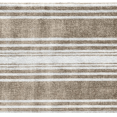 Machine Washable - Linen Stripe Rug - Our Boat House