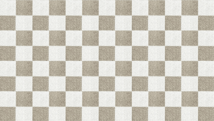 Machine Washable - Taupe Checkered Rug - Our Boat House