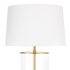 Magelian Glass Table Lamp - Natural Brass - Our Boat House