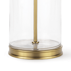 Magelian Glass Table Lamp - Natural Brass - Our Boat House