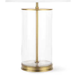Magelian Glass Table Lamp - Natural Brass - Our Boat House