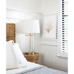 Magelian Glass Table Lamp - Natural Brass - Our Boat House