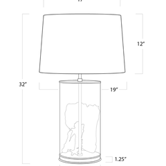 Magelian Glass Table Lamp - Oil Rubbed Bronze - Our Boat House