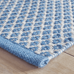 Mainsail Handwoven Indoor/Outdoor Rug - French Blue - Our Boat House