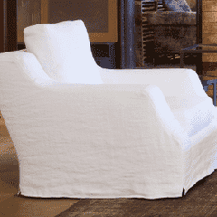 Majorca Deluxe 34in Slipcovered Chair - Our Boat House