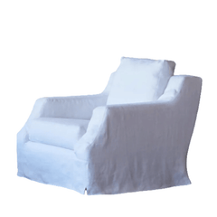 Majorca Deluxe 34in Slipcovered Chair - Our Boat House