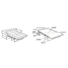 Majorca Deluxe 84in Slipcovered Conventional Queen Sleeper Sofa - Our Boat House