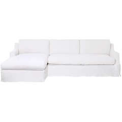 Majorca Deluxe Slipcovered Sectional w/LAF Lounge - Our Boat House