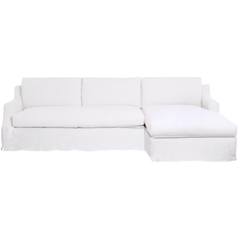 Majorca Deluxe Slipcovered Sectional w/RAF Lounge - Our Boat House