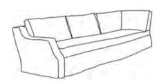 Majorca Deluxe Three - Piece U - Slipcovered 172in Sectional - Our Boat House