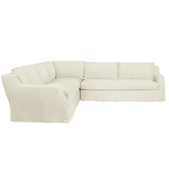 Majorca Deluxe Two - Arm Slipcovered 120in x 121in Sectional - RAF - Our Boat House