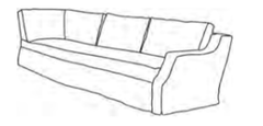Majorca Deluxe Two - Arm Slipcovered 121in x 120in Sectional - LAF - Our Boat House