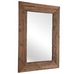 Maldives Rustic Pine Wood Mirror - Our Boat House