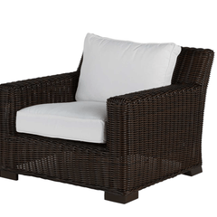 Malibu Outdoor Wicker Chair - Black Walnut - Our Boat House