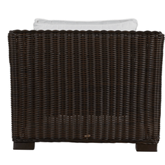 Malibu Outdoor Wicker Chair - Black Walnut - Our Boat House