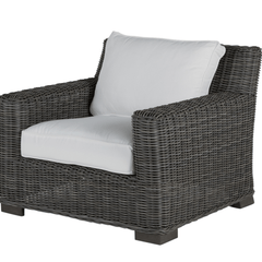 Malibu Outdoor Wicker Chair - Slate Gray - Our Boat House
