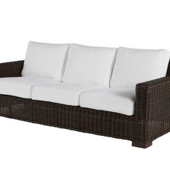Malibu Outdoor Wicker Sofa - Black Walnut - Our Boat House