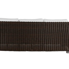 Malibu Outdoor Wicker Sofa - Black Walnut - Our Boat House